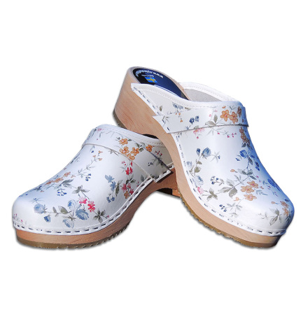 Tr�skor blommigt Madonna