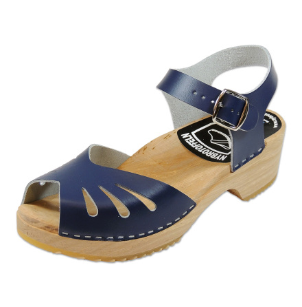 Tr�skosandal Butterfly Bl� 5 cm