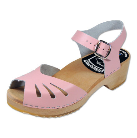 Tr�skosandal Butterfly Rosa 5 cm
