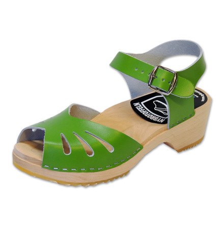 Tr�skosandal Butterfly Gr�n 5 cm